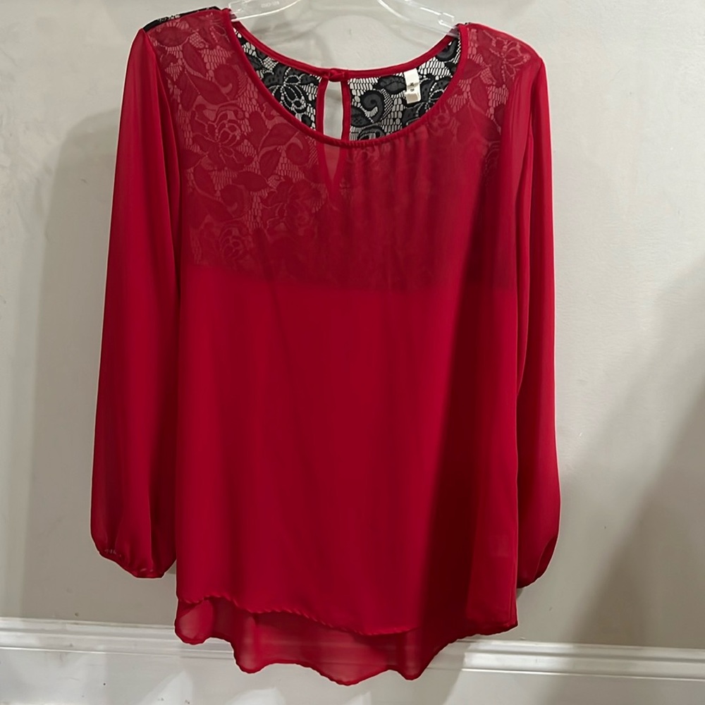 My Beloved women’s hi-low blouse. Size large.